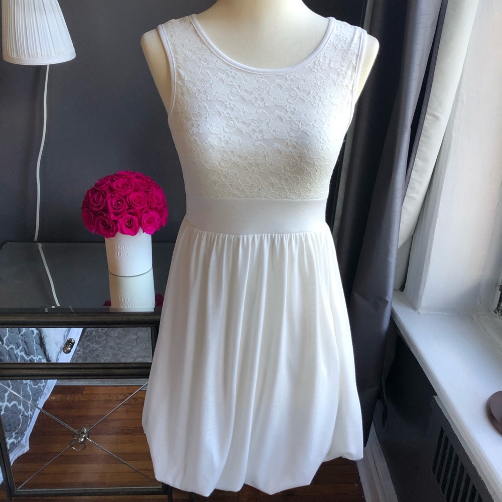 Kiddo by Katie White Lace Bubble Dress